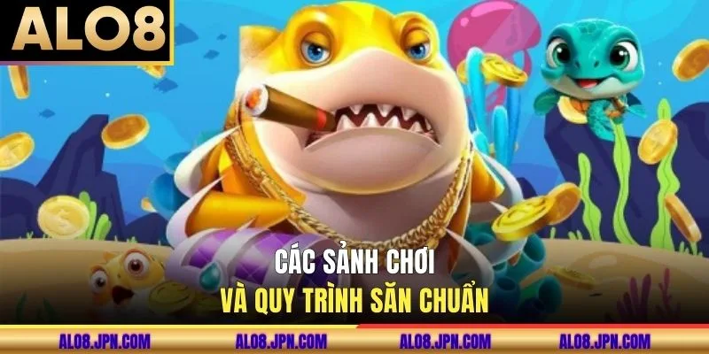 Các sảnh chơi và quy trình săn chuẩn